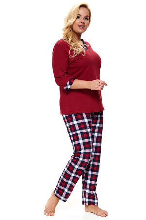 Najpredávanejšie XL dámske pyžamá Lady in red