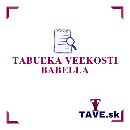 Tabuľka Veľkosti Babella » TAVE.sk